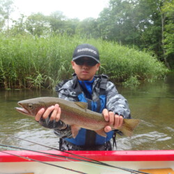 釧路アメマスカヌー フィッシング